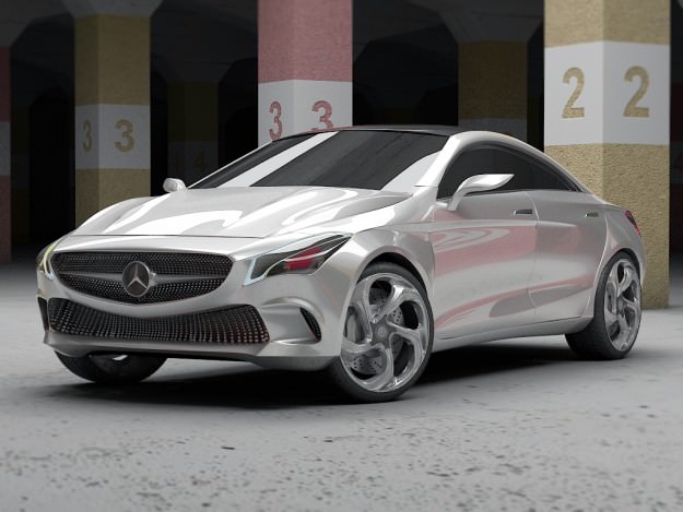Mercedes Concept style coup 3D model_1