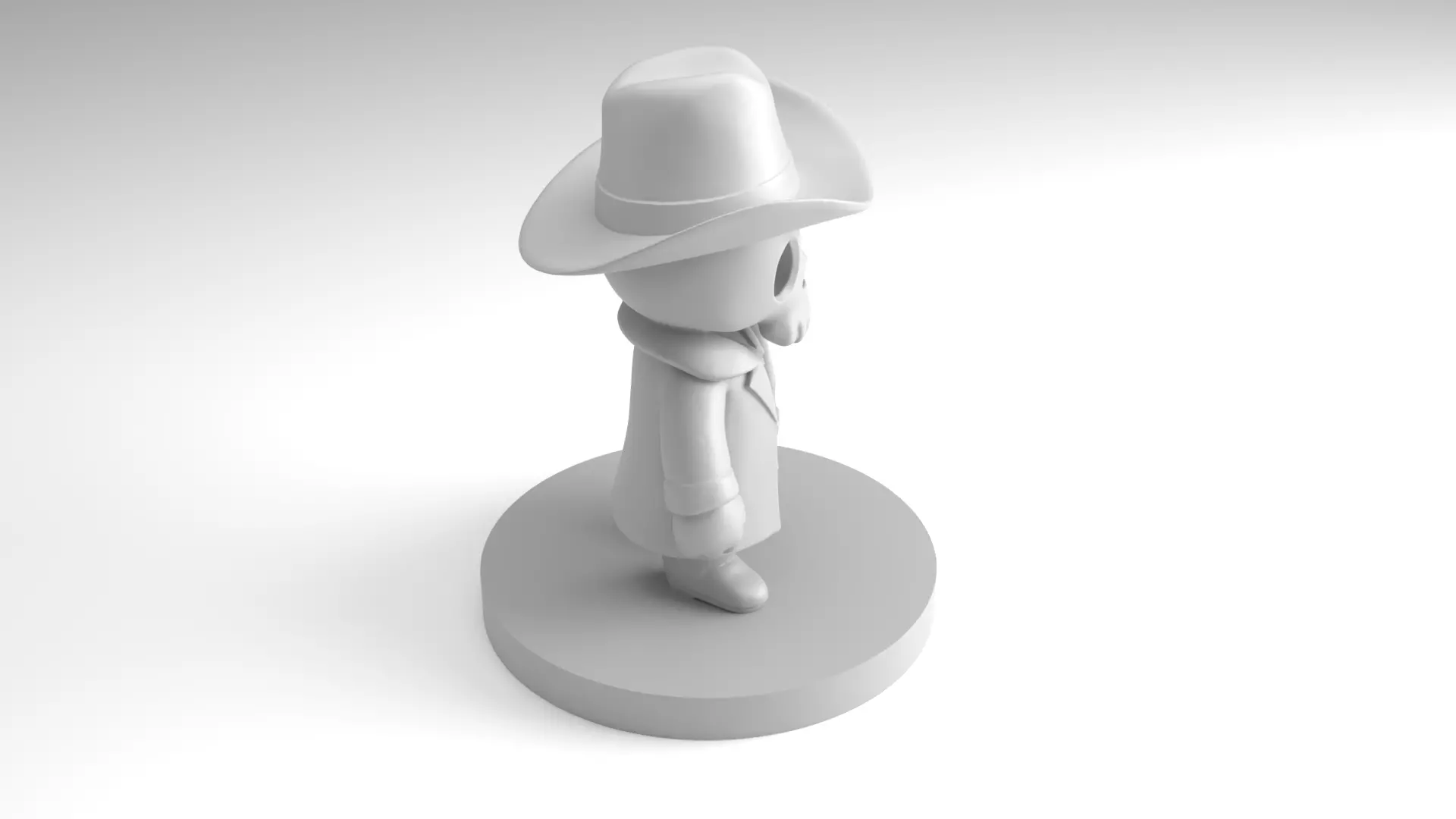 Skull Man Figure  3D Printable Model 3D print model_8