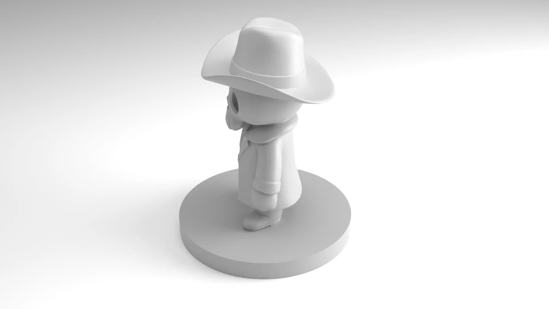 Skull Man Figure  3D Printable Model 3D print model_11