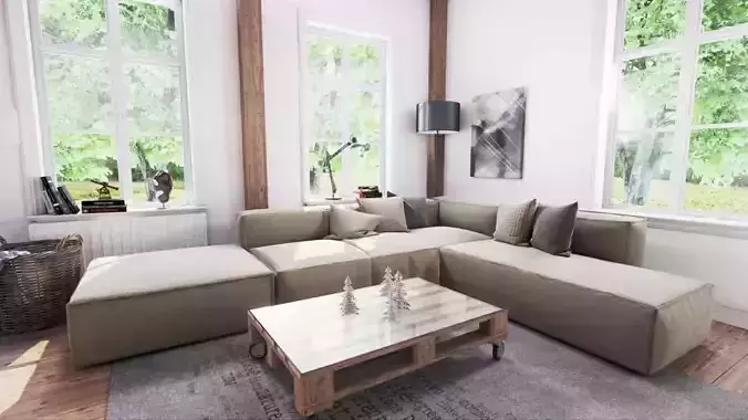 Archmodels for UE vol 3 - low poly couch sets