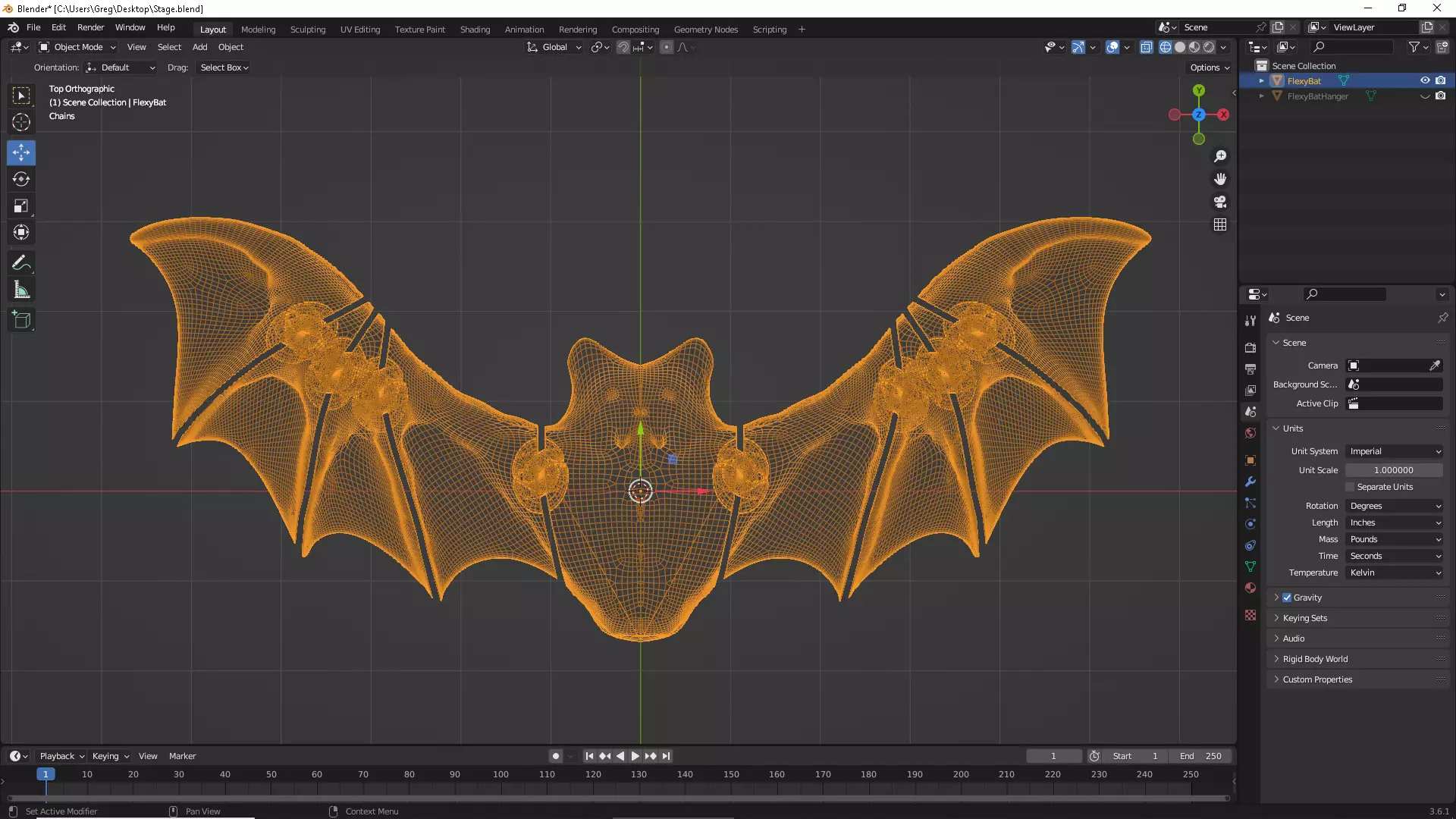 Flexy Fidget Bat and Halloween decoration  3D print model_7