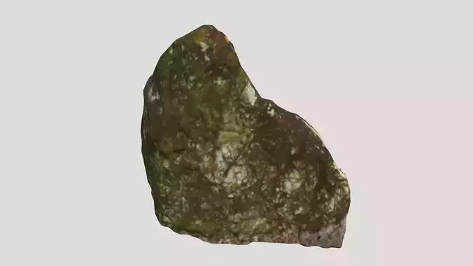 High Precision Moss Covered Rock  3D AssetKit PBR Low-poly 