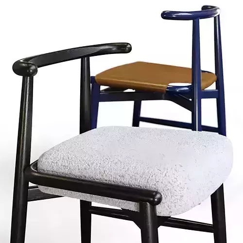 Luxury Wooden Dining Set with Upholstered Chairs