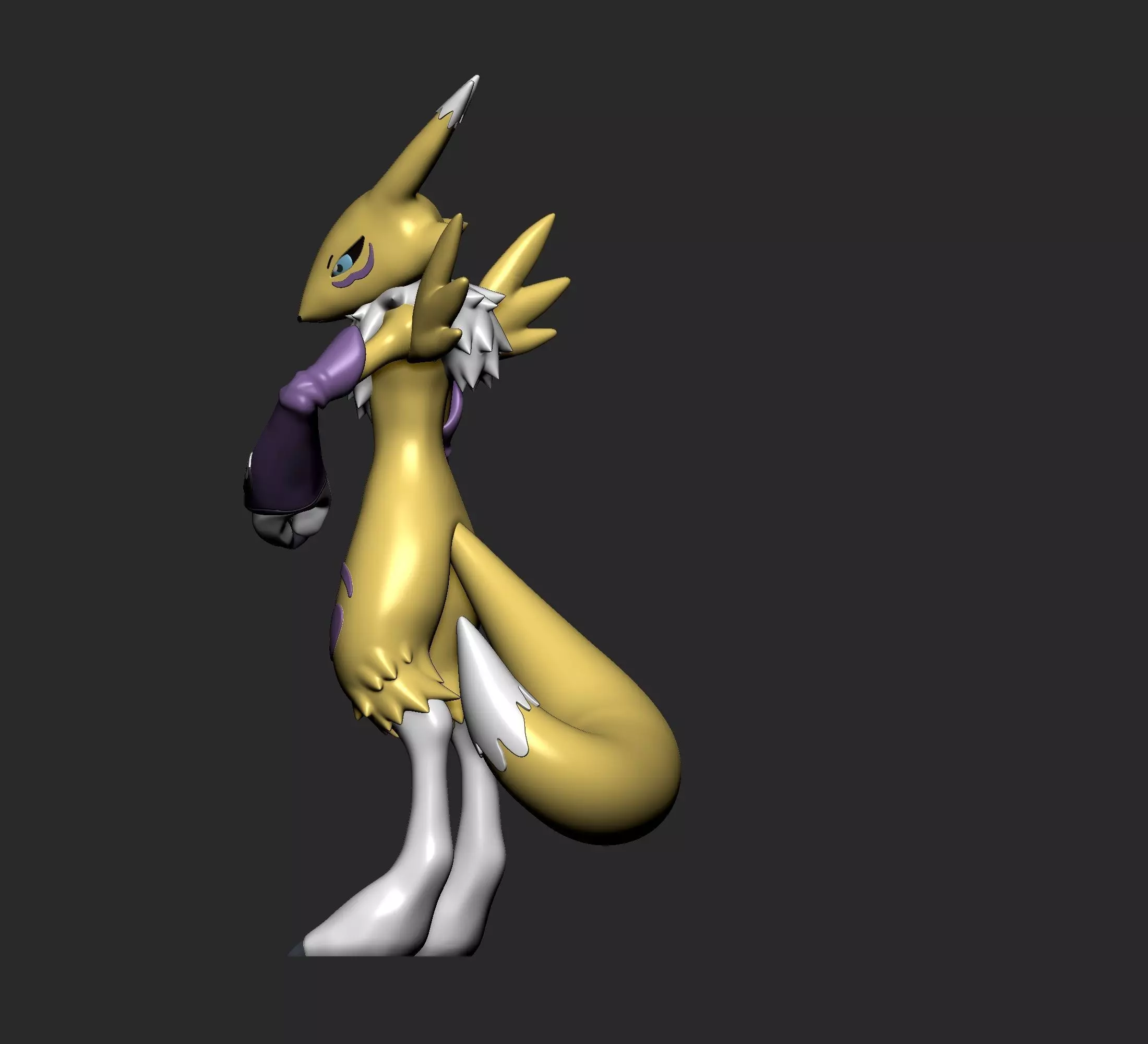 Digimon - Renamon Evolution Line 3D print model_11