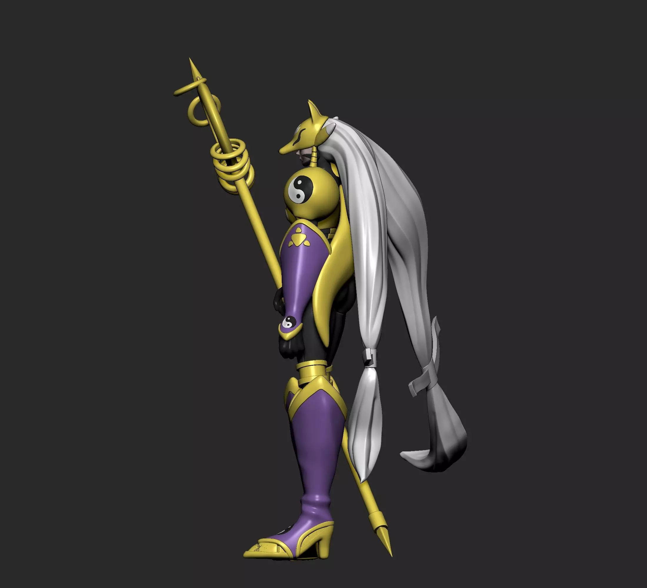 Digimon - Renamon Evolution Line 3D print model_15