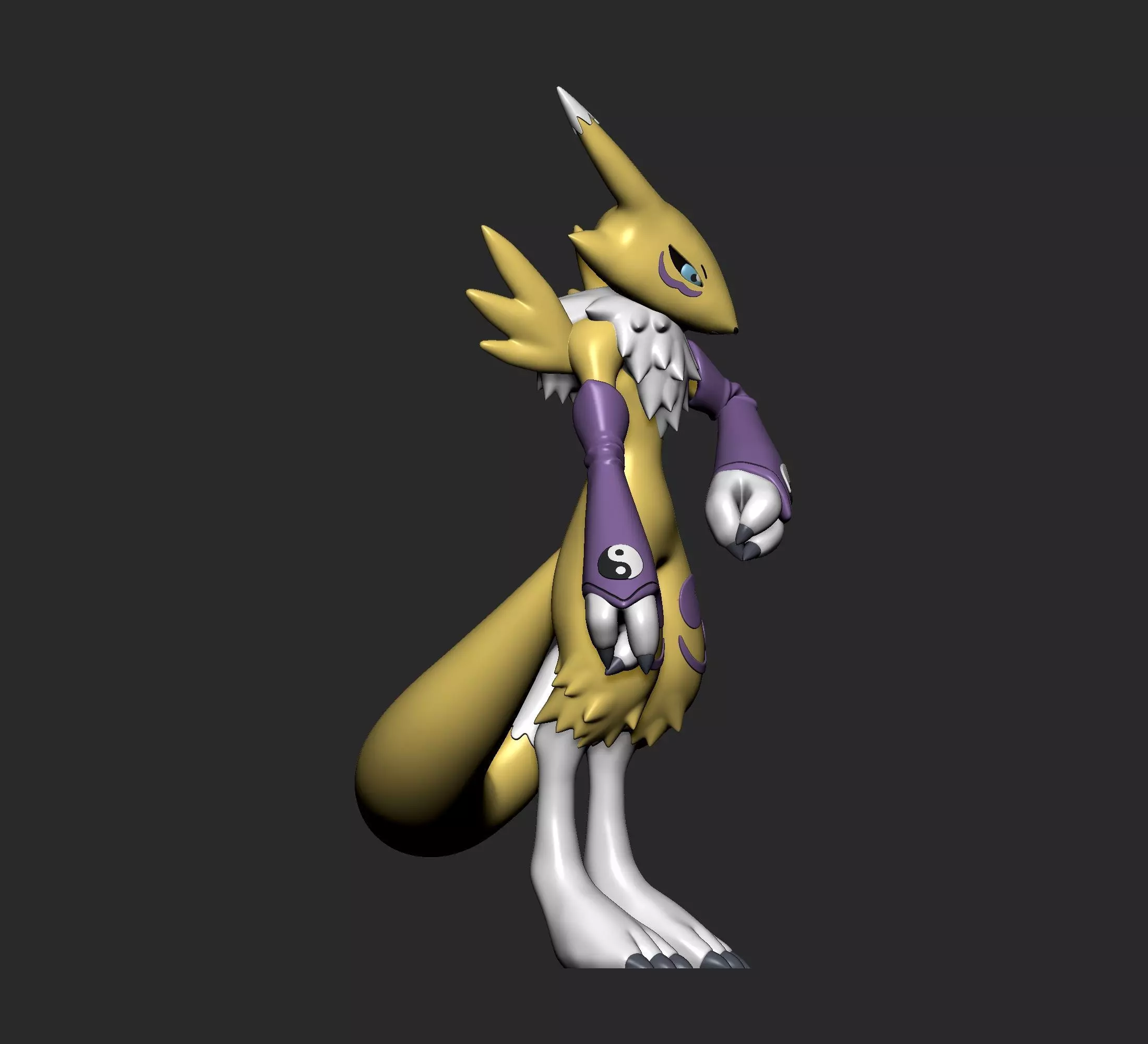 Digimon - Renamon Evolution Line 3D print model_13