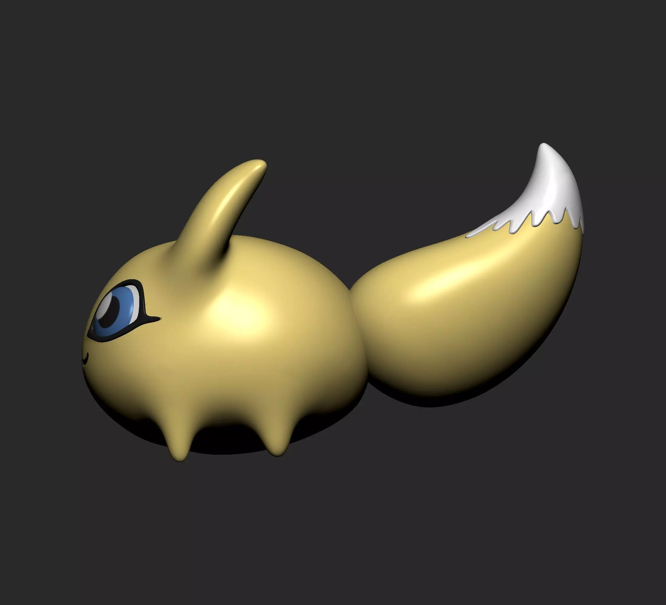 Digimon - Renamon Evolution Line 3D print model_25