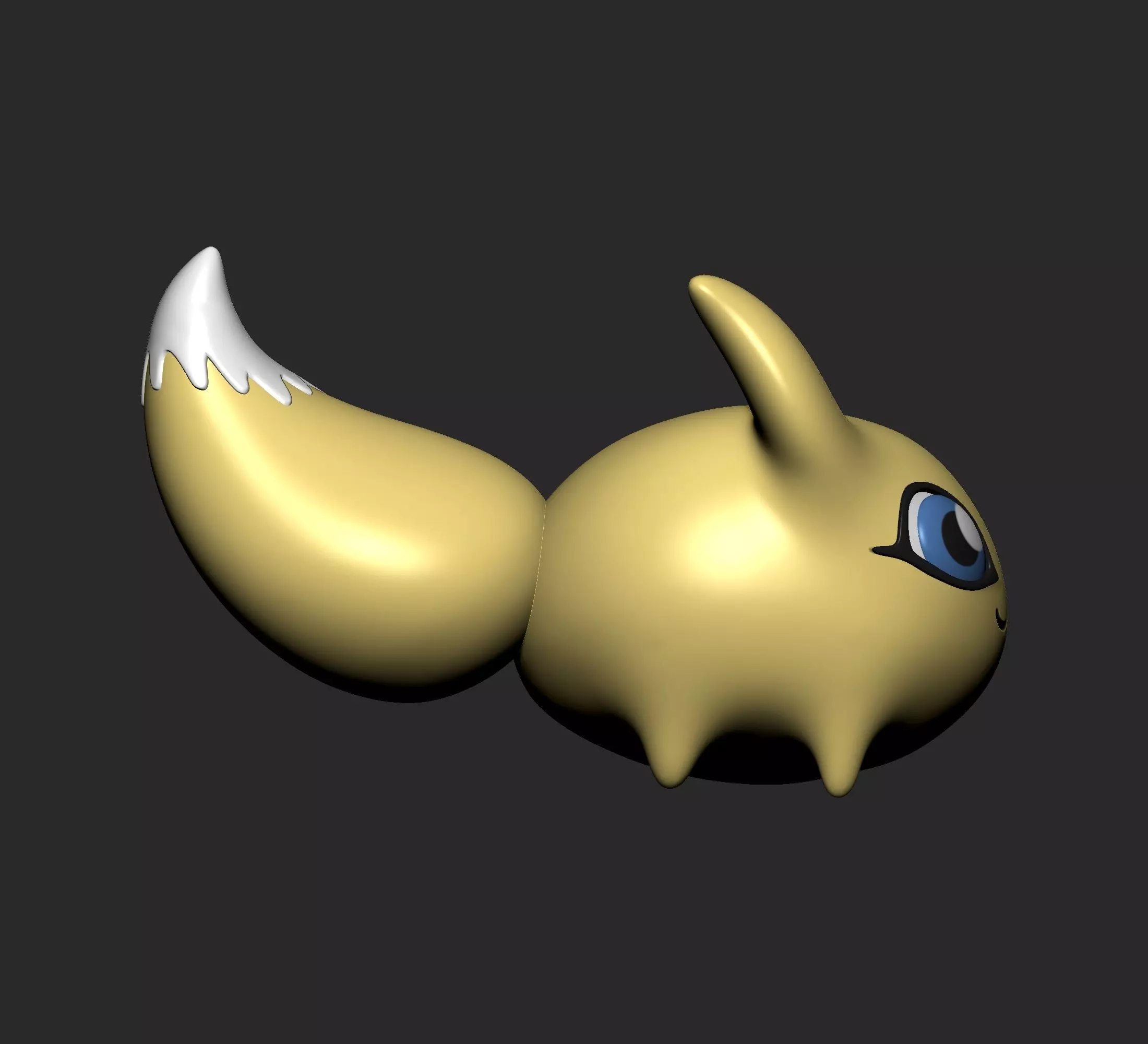 Digimon - Renamon Evolution Line 3D print model_27