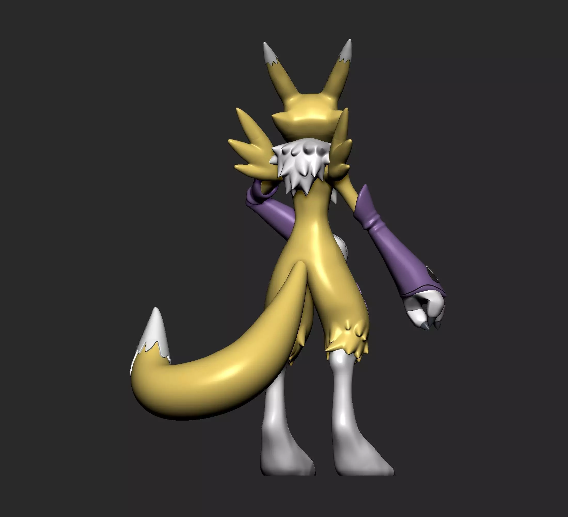 Digimon - Renamon Evolution Line 3D print model_12