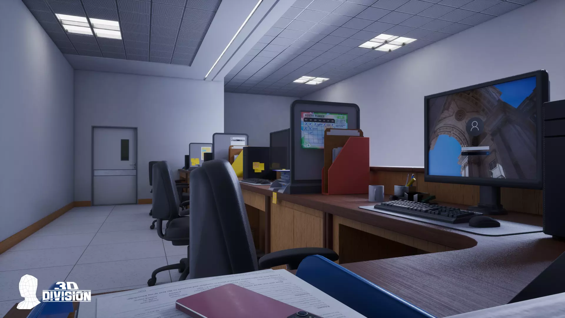 Office Pack - VOL 1 - PBR Game Ready Low-poly 3D model_5