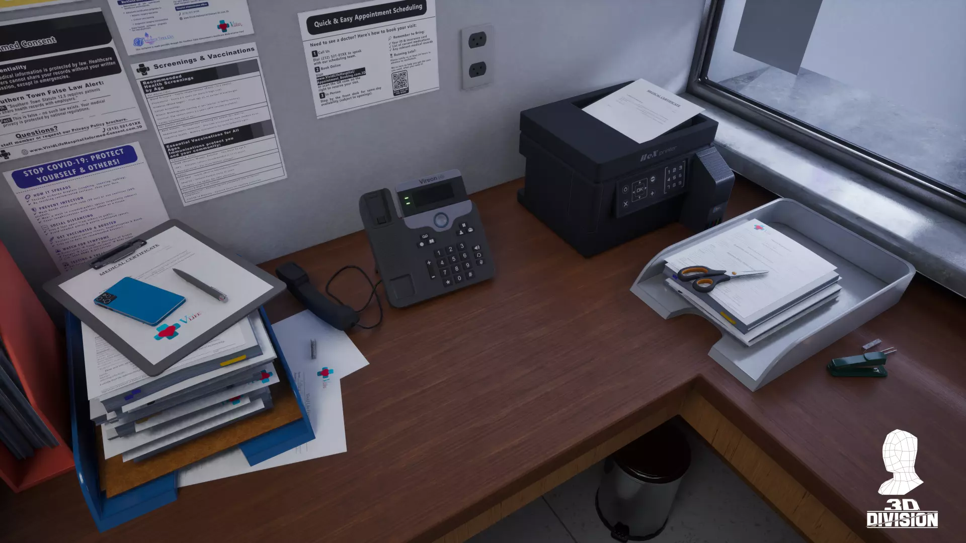 Office Pack - VOL 1 - PBR Game Ready Low-poly 3D model_14