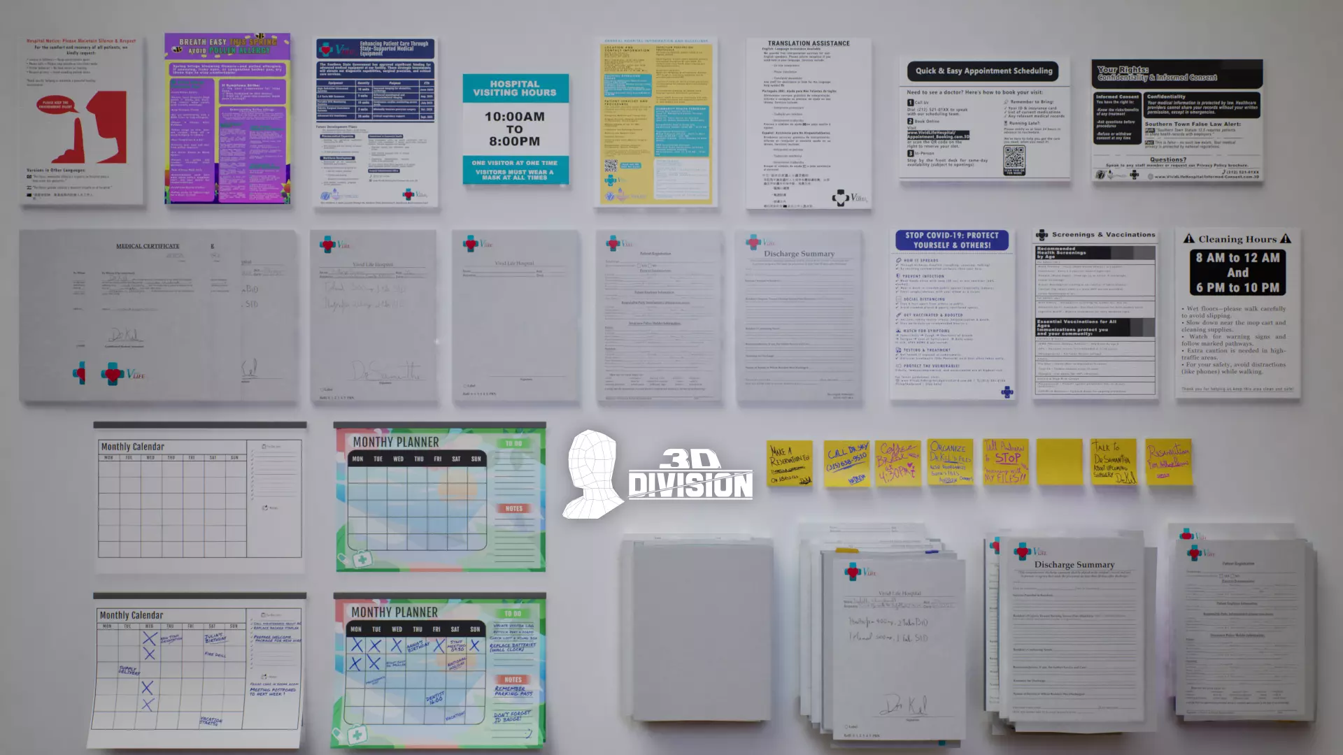 Office Pack - VOL 1 - PBR Game Ready Low-poly 3D model_13