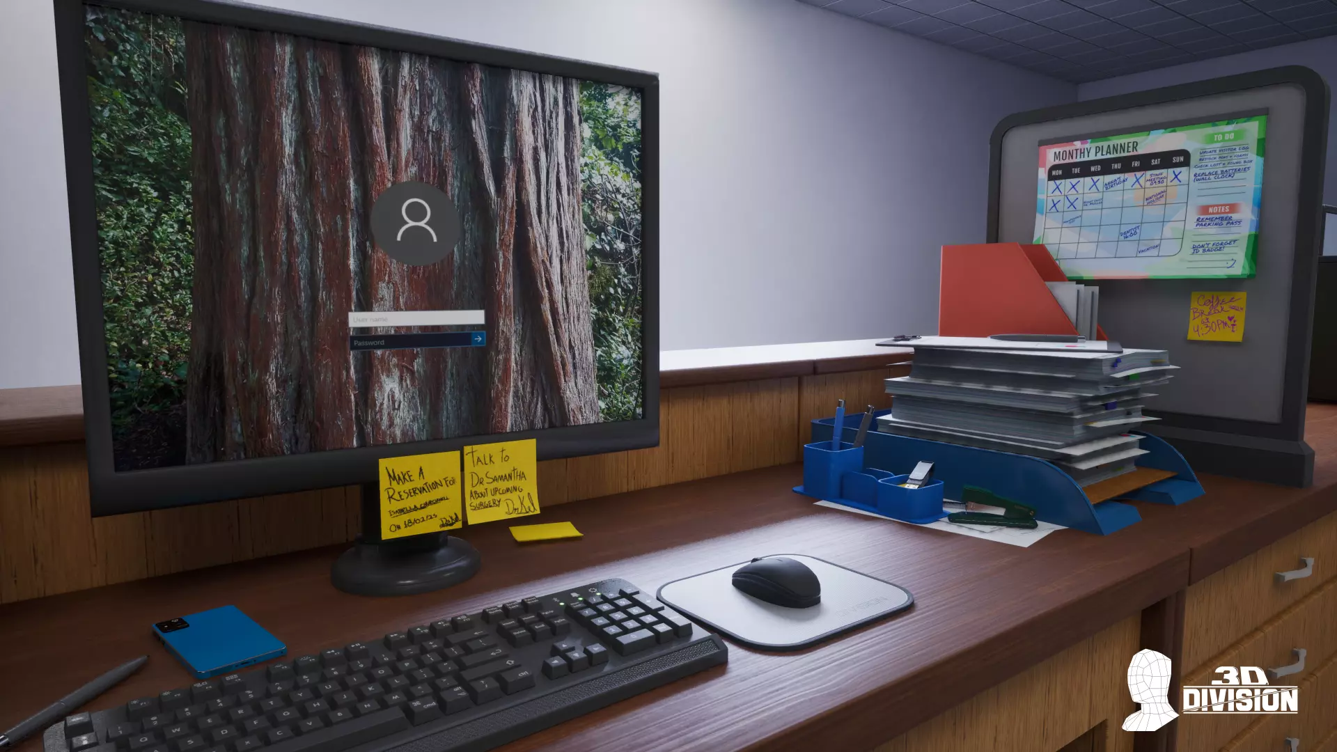 Office Pack - VOL 1 - PBR Game Ready Low-poly 3D model_8