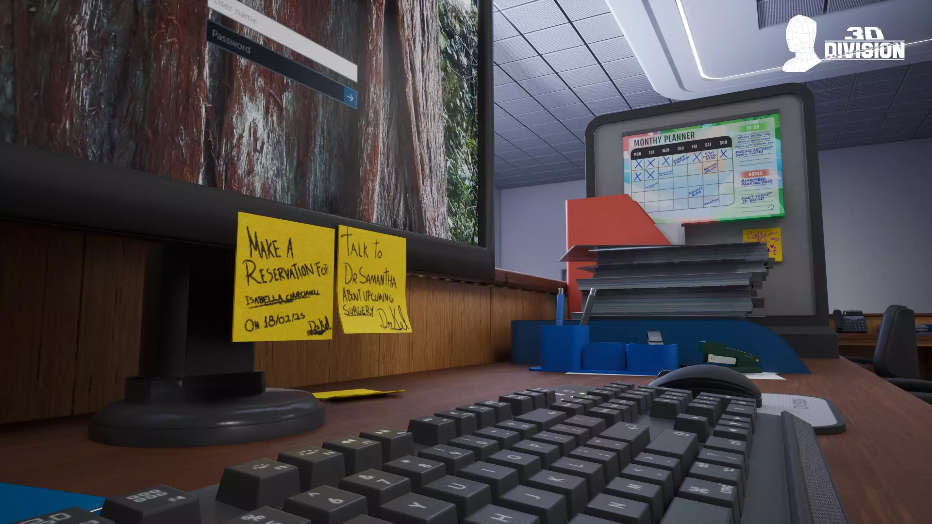 Office Pack - VOL 1 - PBR Game Ready Low-poly 3D model_12