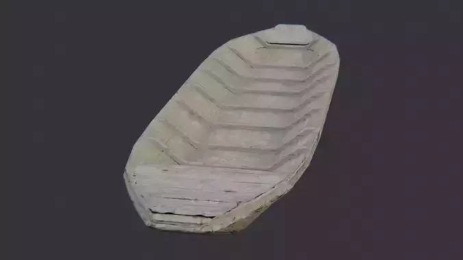 Vie River Boat Model Low-poly 3D model