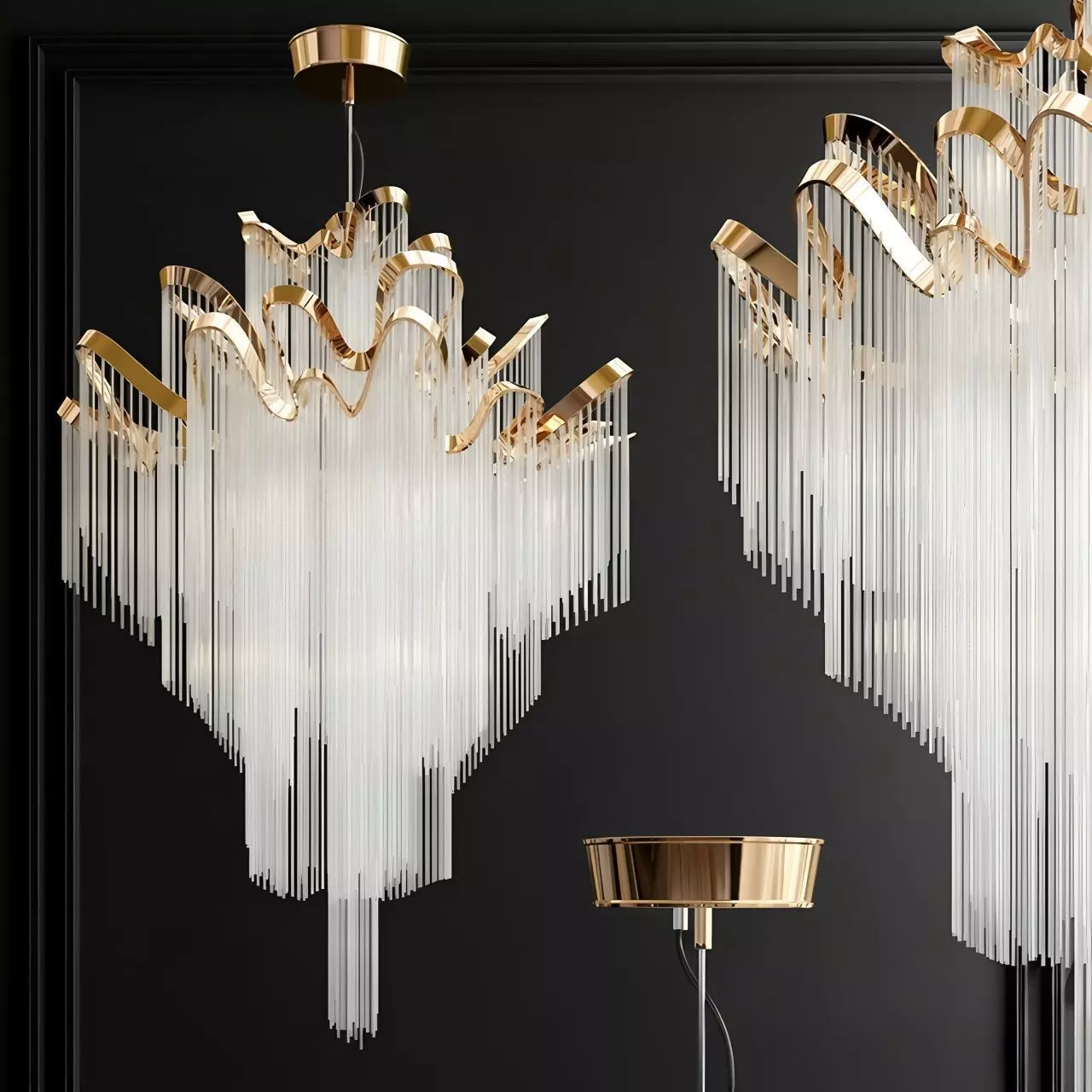 Modern Chandelier Collection with Luxurious Designs 3D model_3