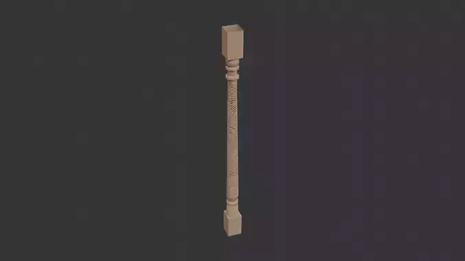 Wood Handrail Interior Post