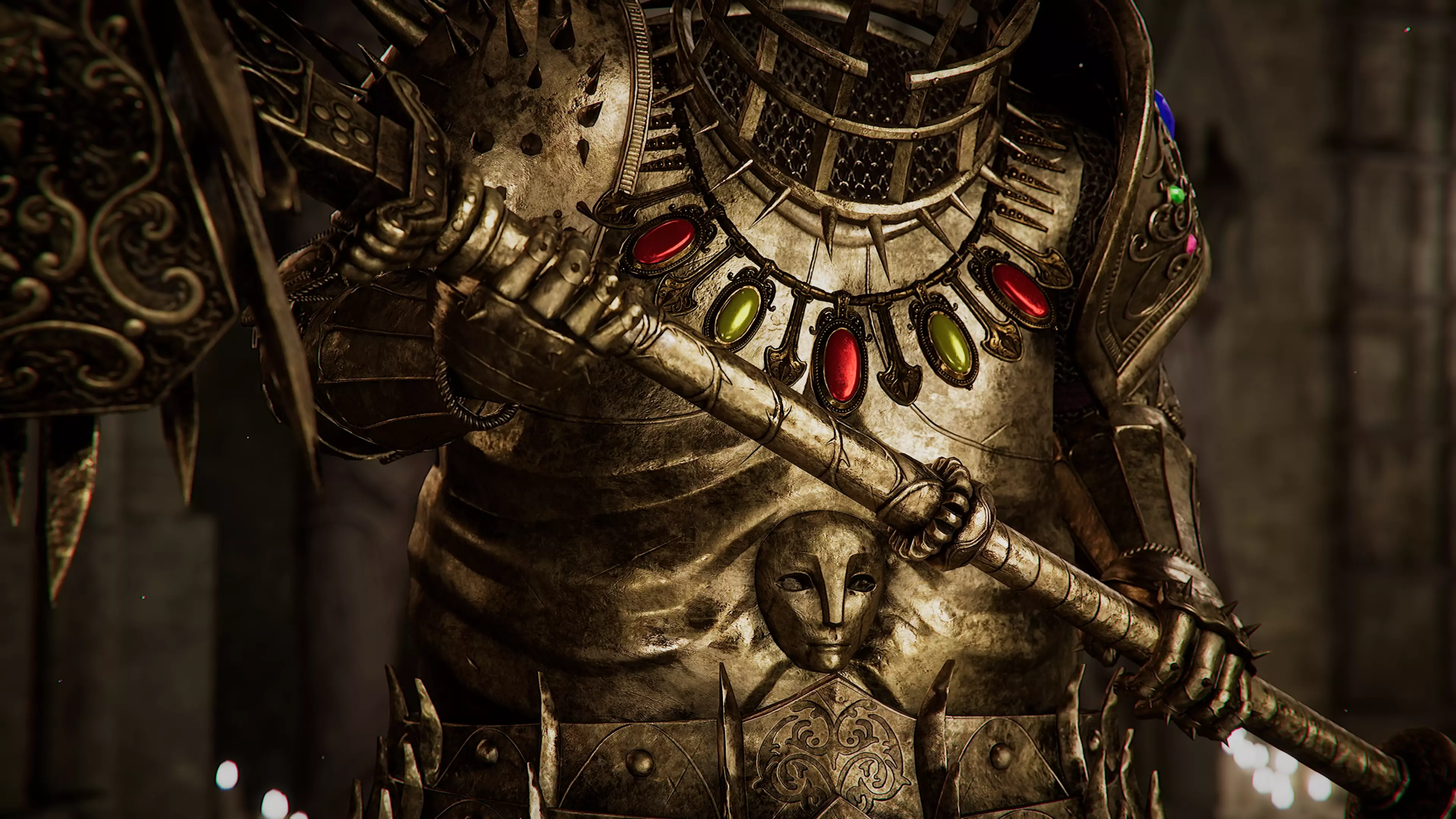 Fat Knight - Headless Executioner - Game-ready Character Low-poly 3D model_8