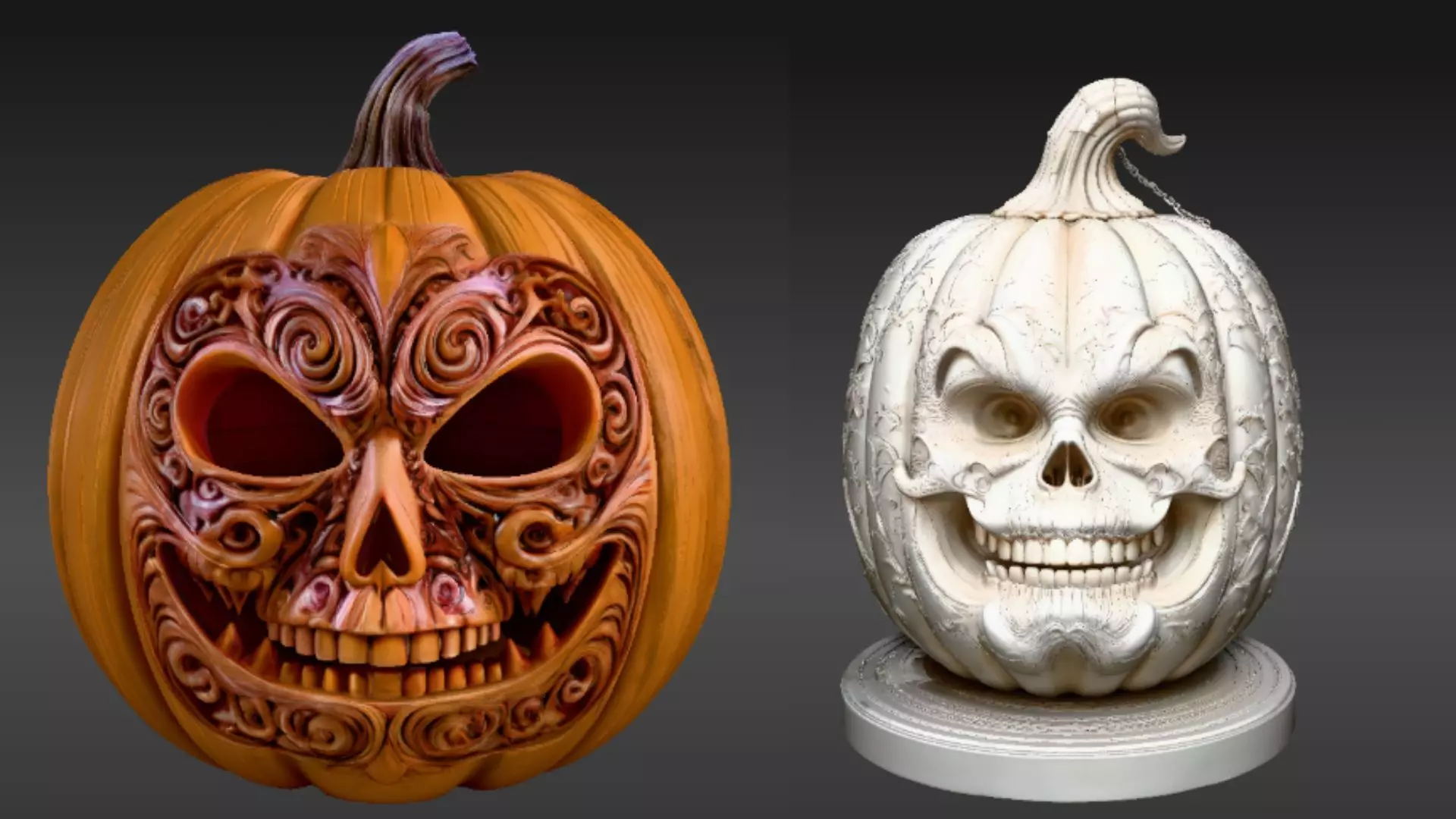 Jack-o-Lantern Two Model Pack 3D Model Pack 3D model_0