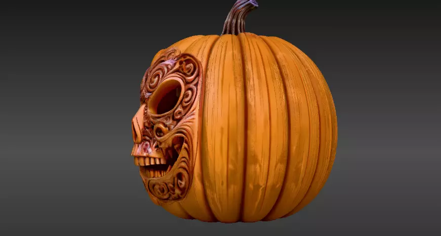 Jack-o-Lantern Two Model Pack 3D Model Pack 3D model_16