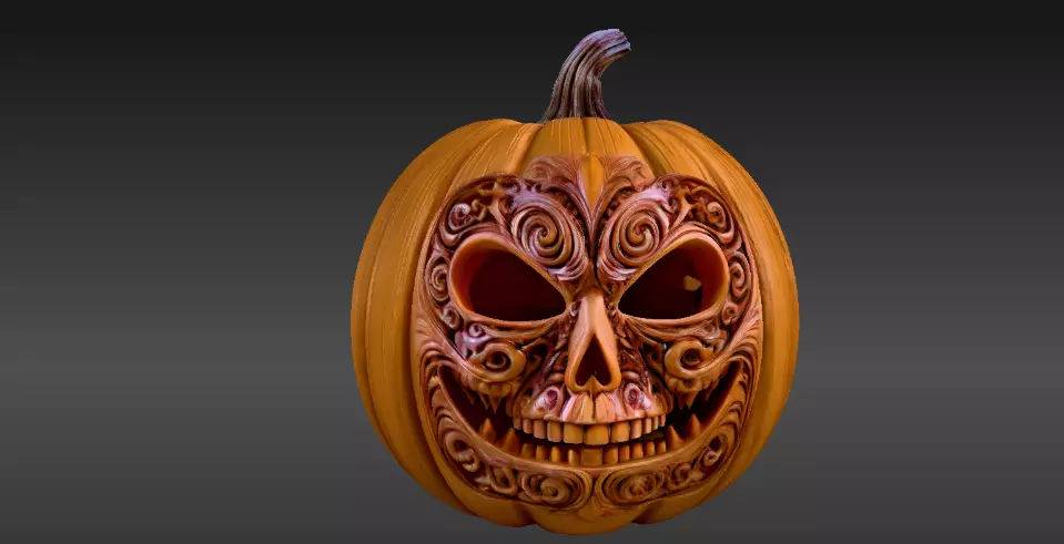 Jack-o-Lantern Two Model Pack 3D Model Pack 3D model_4