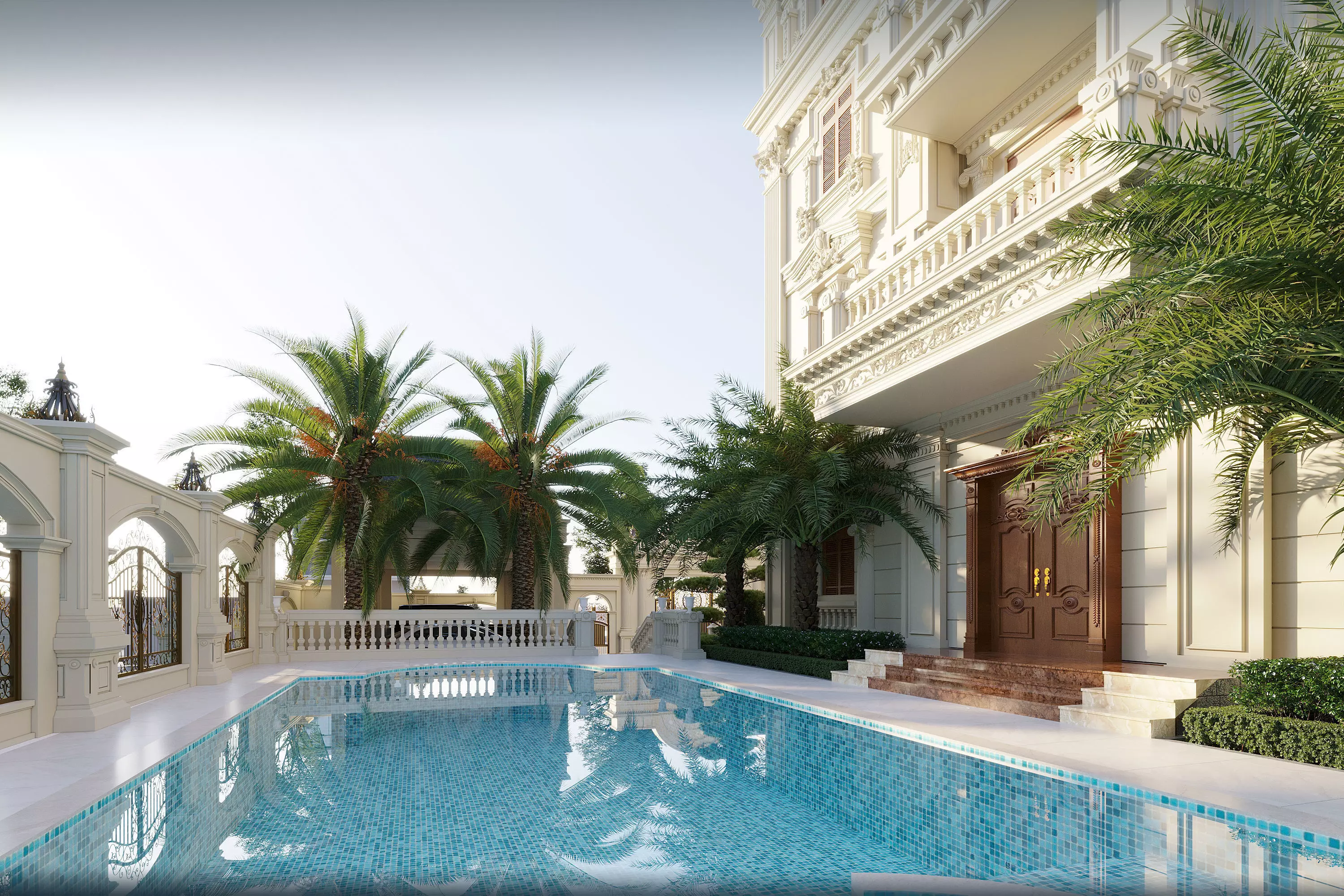 High Detailed Palace Exterior 3D Model 3D model_5