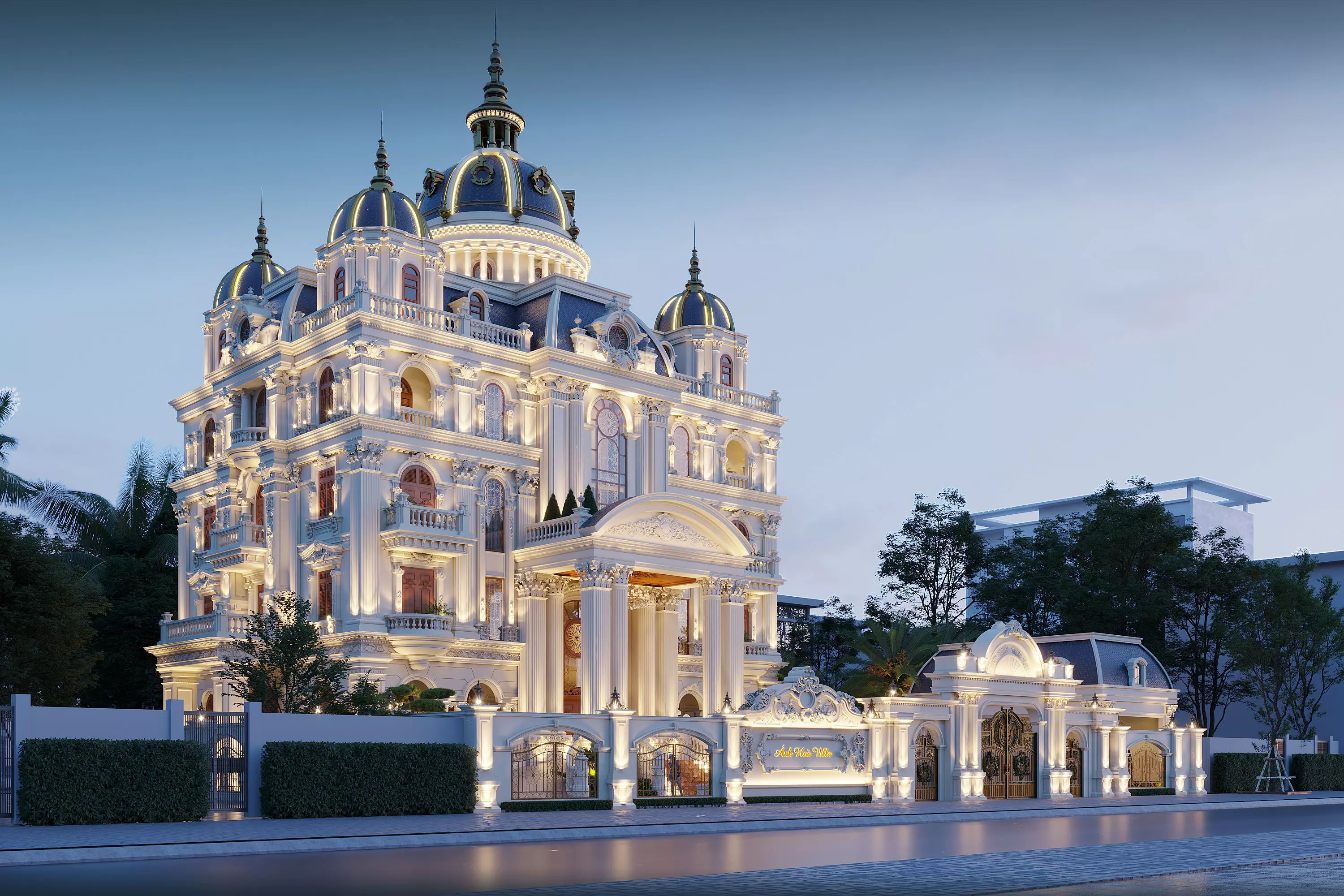 High Detailed Palace Exterior 3D Model 3D model_8