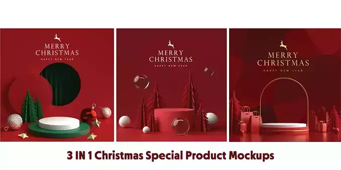 Christmas product mockups