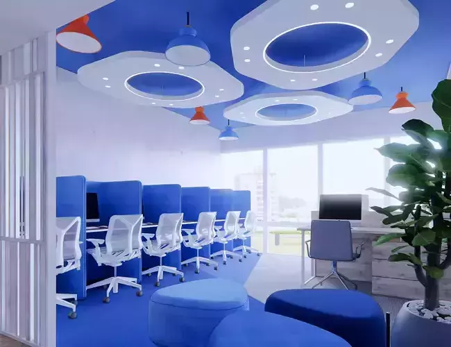 Suspended Ceiling Light  with Detail