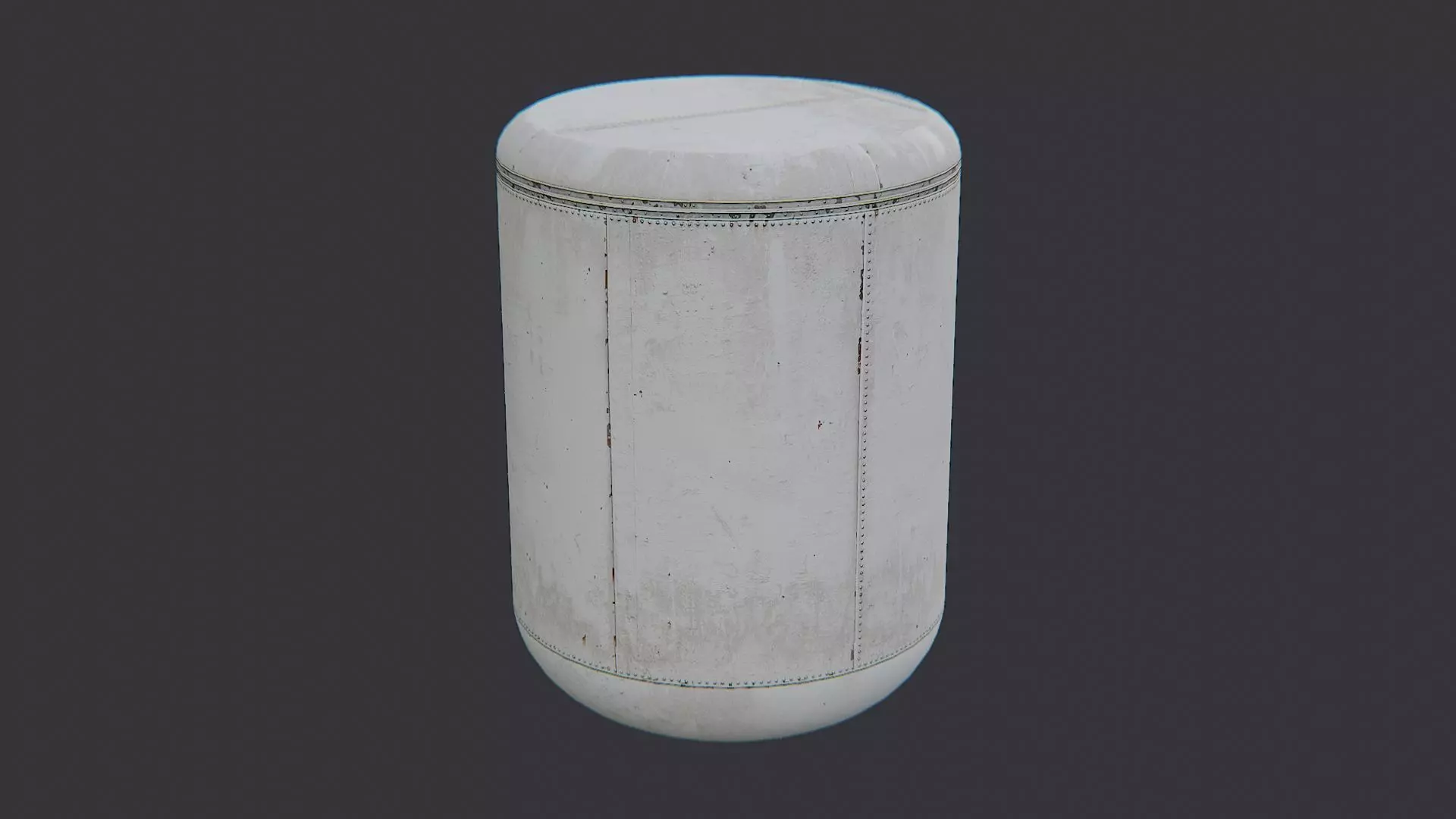 Industrial Chemical Filling Tank with Side Outlet Low-poly 3D model_1