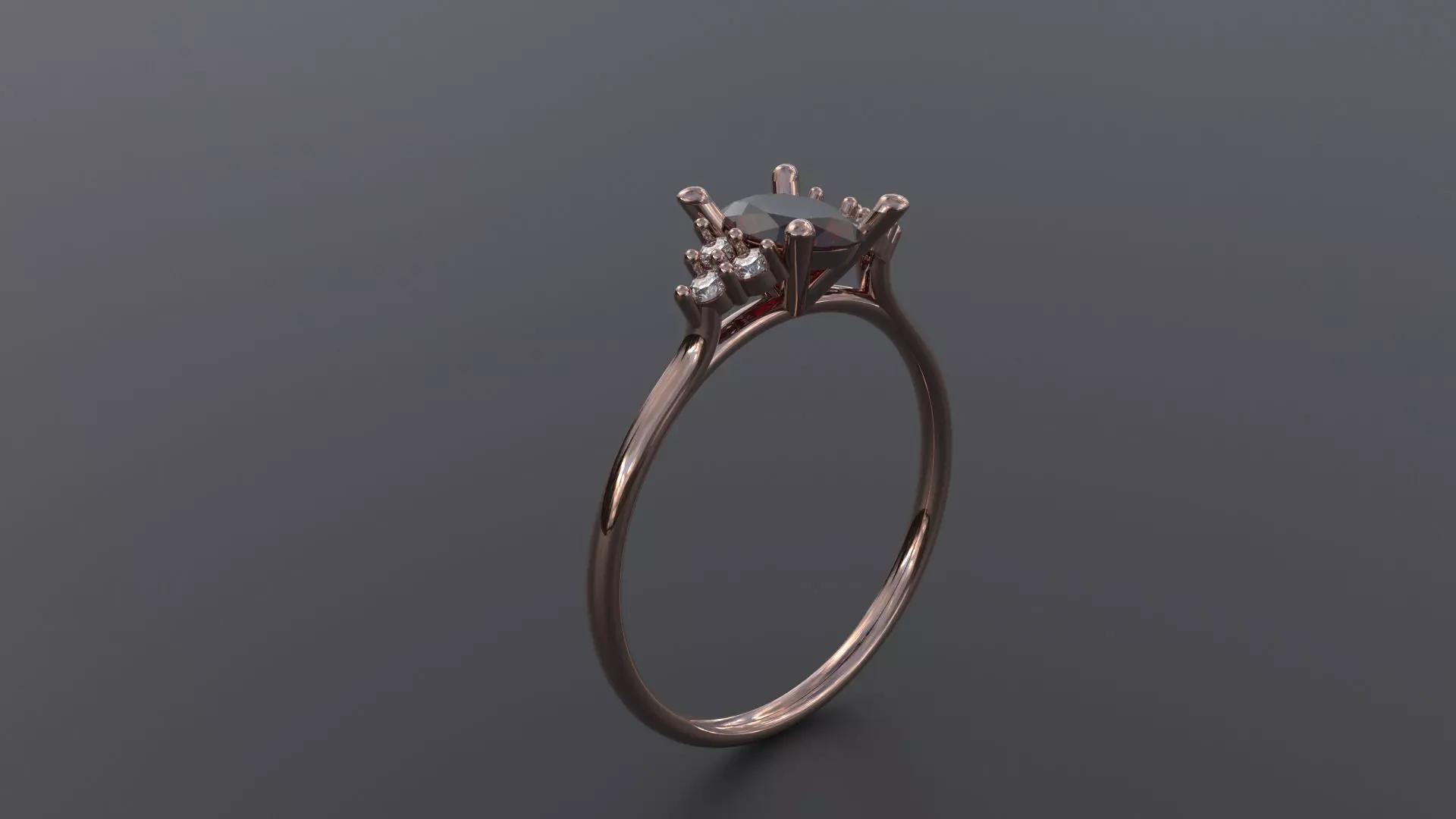 oval ring 3D print model