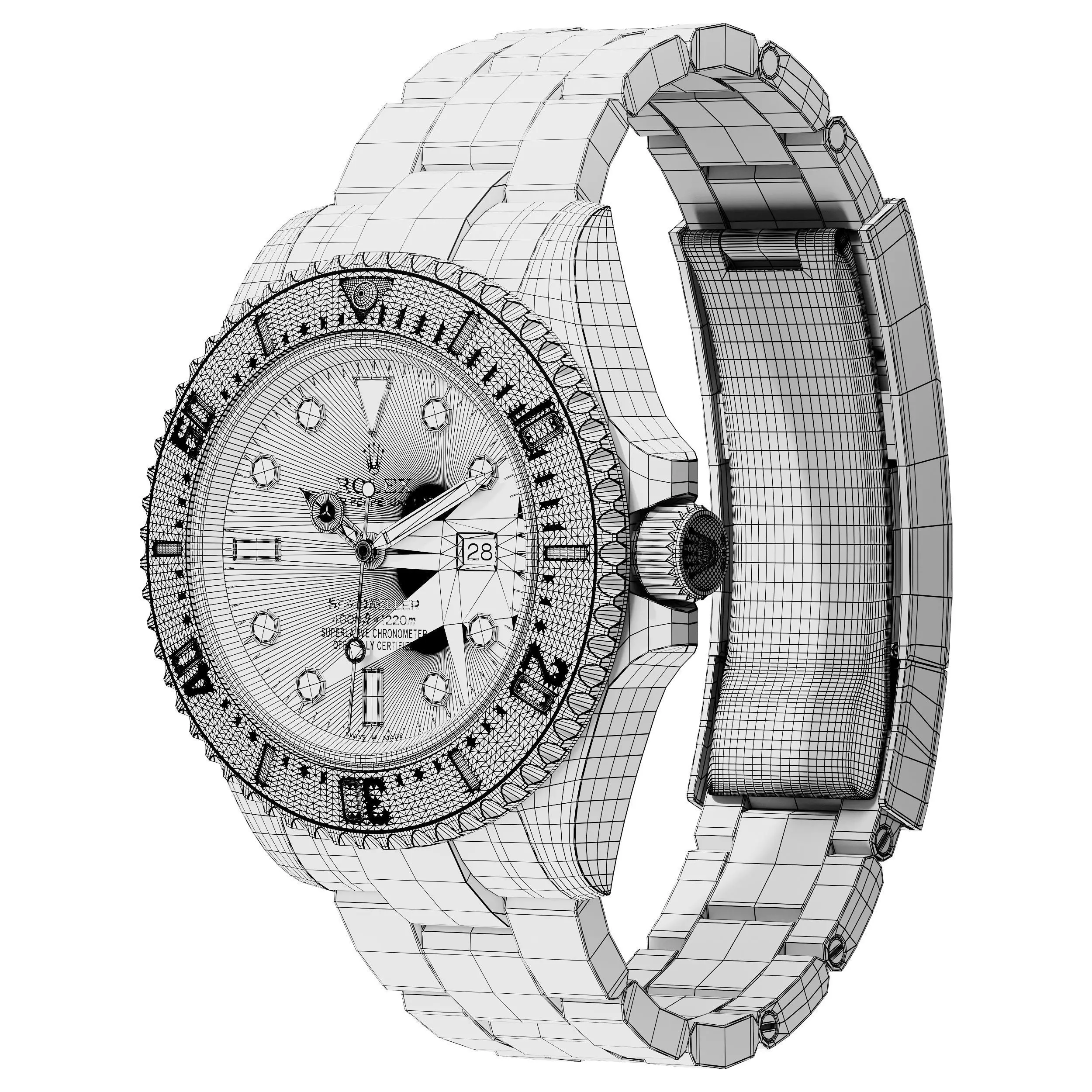 Rolex Sea-Dweller 3D model_7