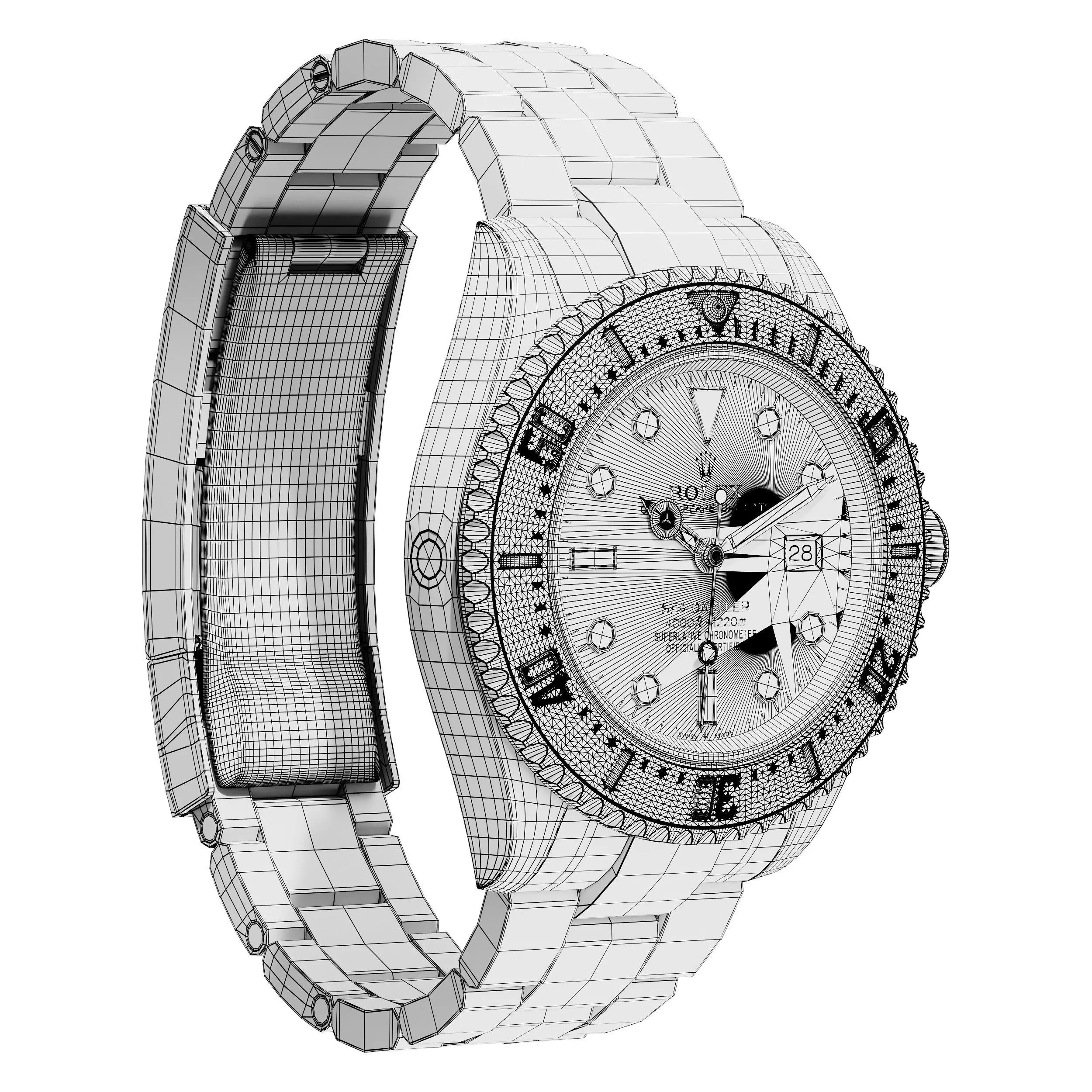 Rolex Sea-Dweller 3D model_6