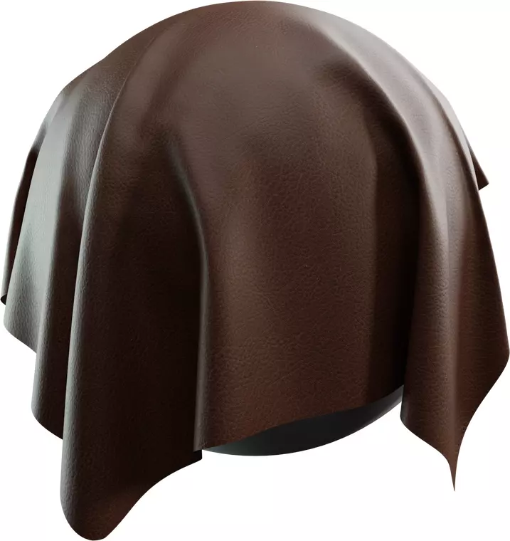 Chestnut Leather Grain 4K Texture_0