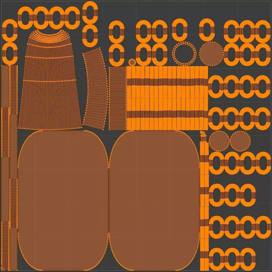 Alphabet D Chain Bronze Candleholder 3D Model True 4K PBR Render Low-poly 3D model_7