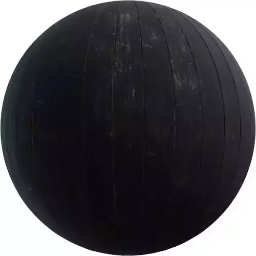 Charred Black Painted Planks