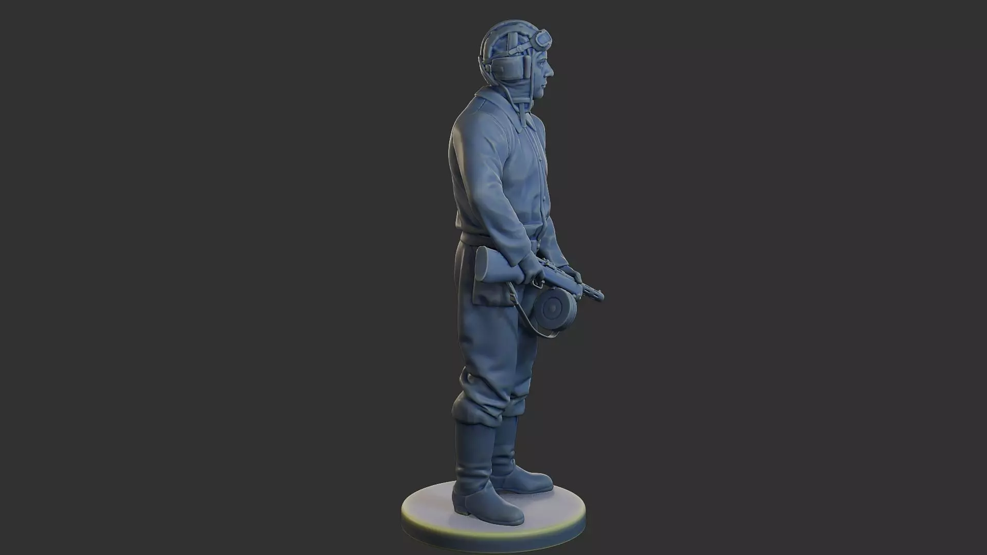 Russian Soviet tank Crew STC WW2 1 003 3D print model_9