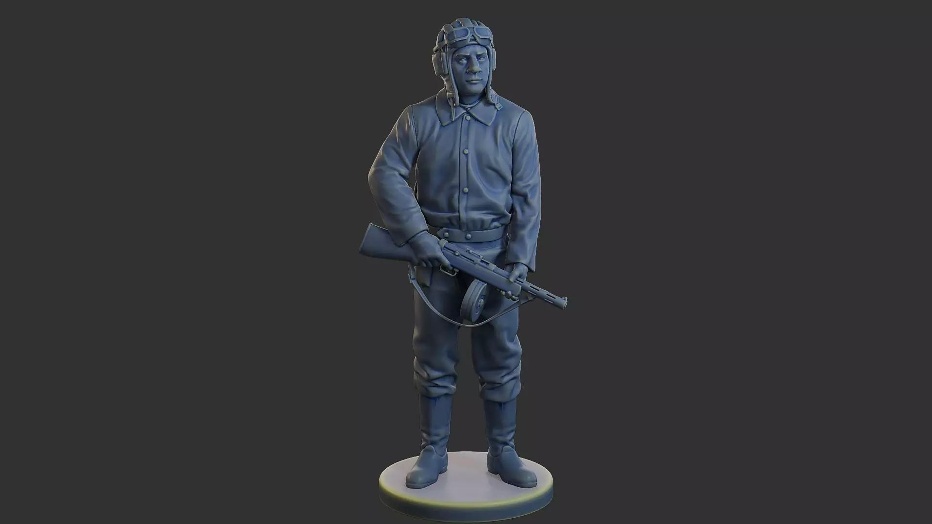 Russian Soviet tank Crew STC WW2 1 003 3D print model_11