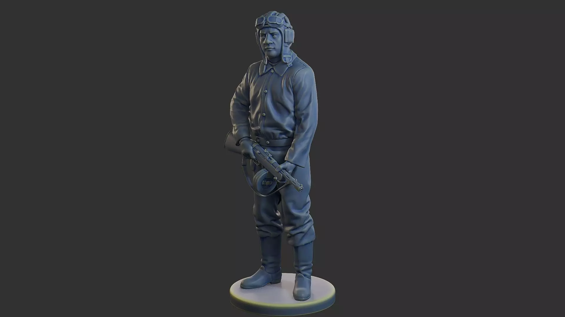 Russian Soviet tank Crew STC WW2 1 003 3D print model_2