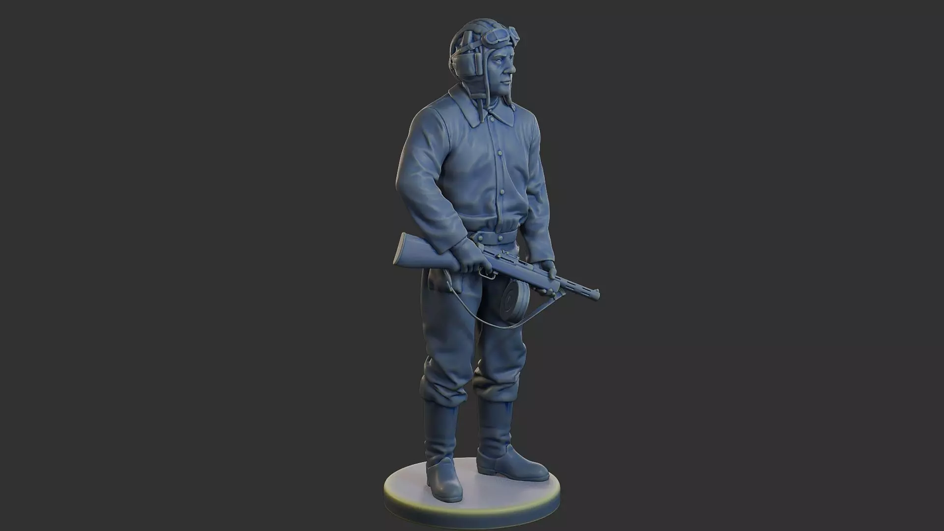 Russian Soviet tank Crew STC WW2 1 003 3D print model_10