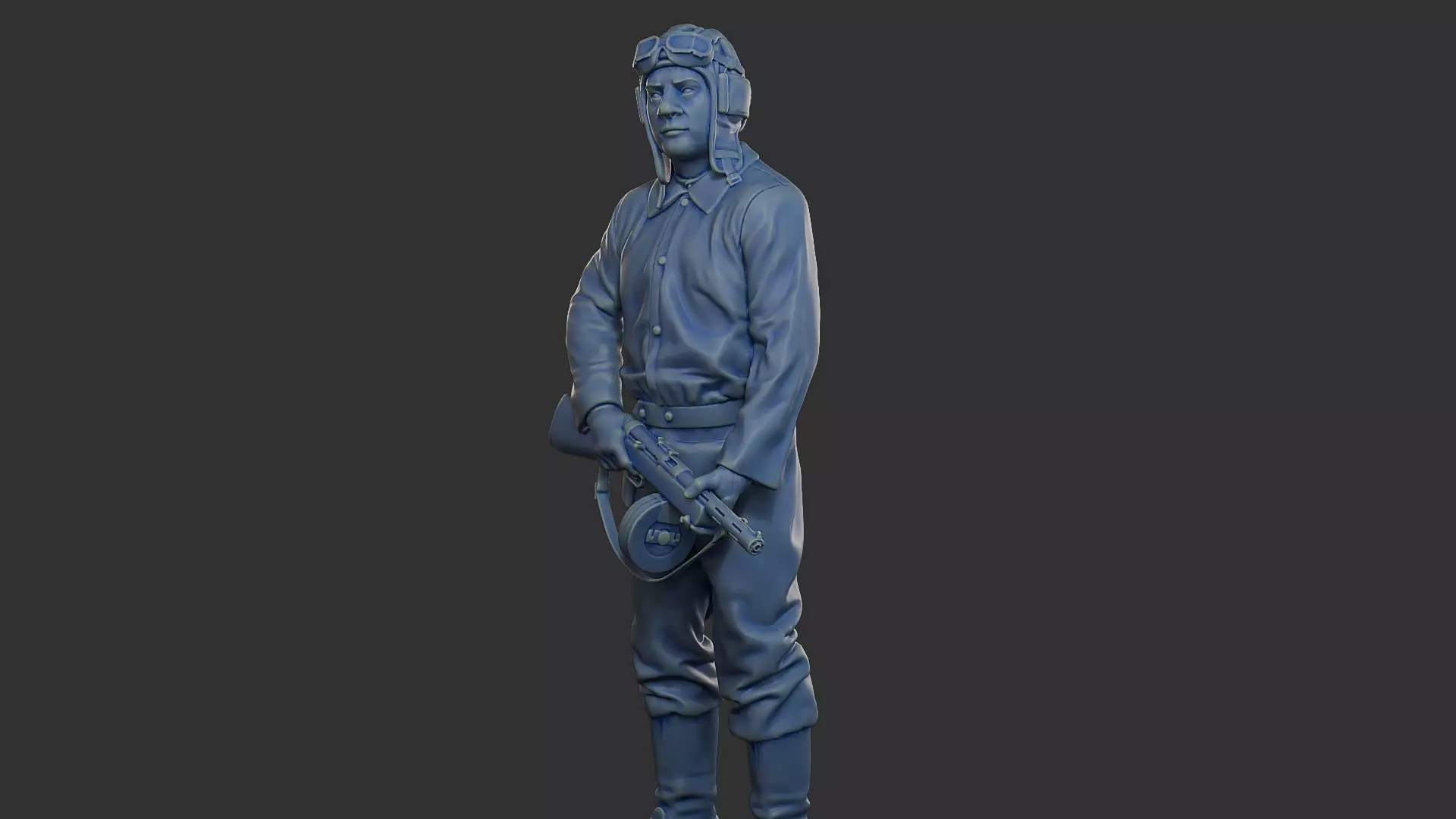 Russian Soviet tank Crew STC WW2 1 003 3D print model_27