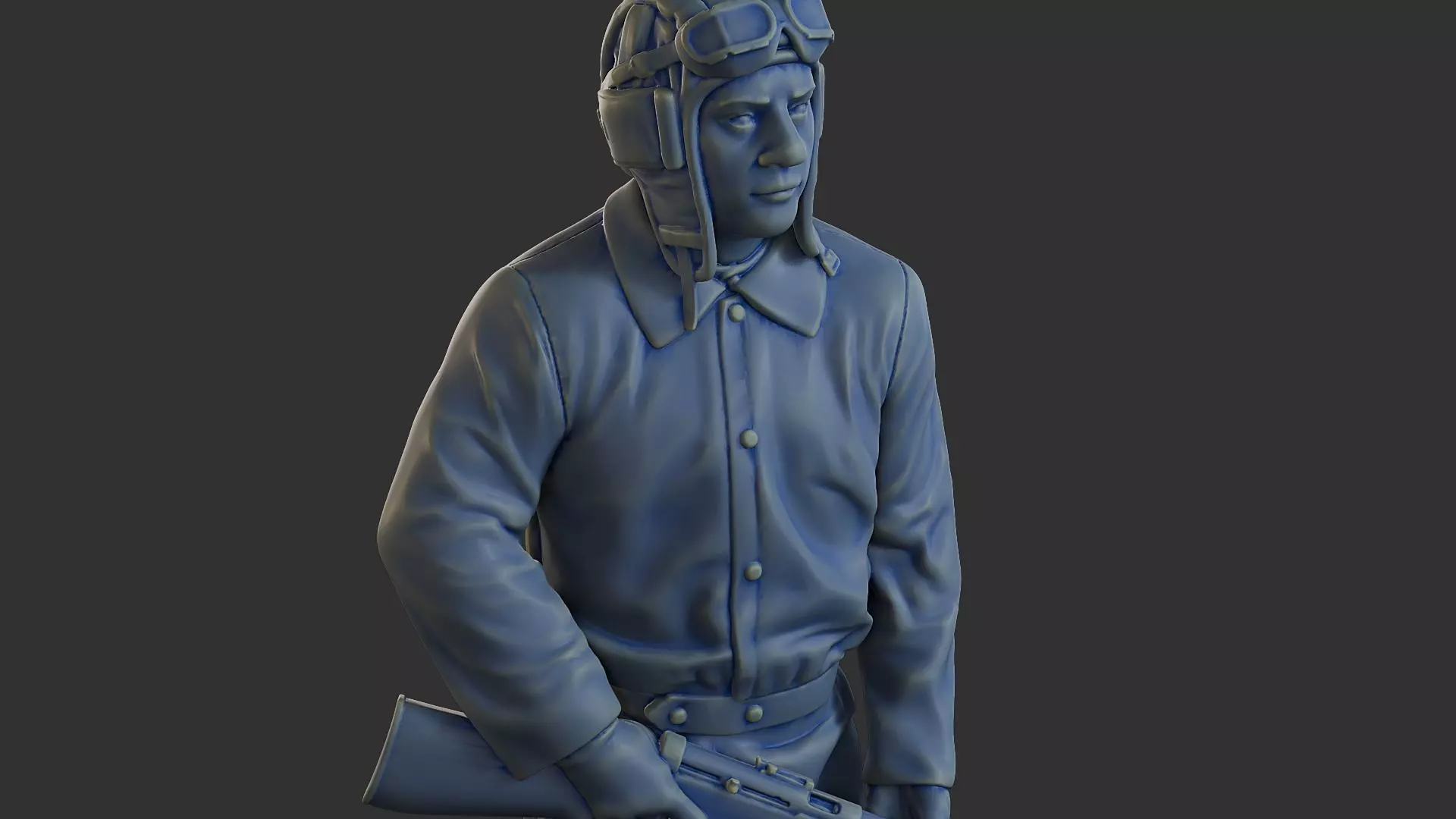 Russian Soviet tank Crew STC WW2 1 003 3D print model_19