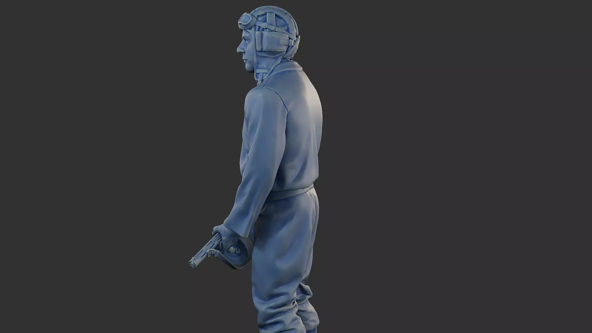 Russian Soviet tank Crew STC WW2 1 003 3D print model_26