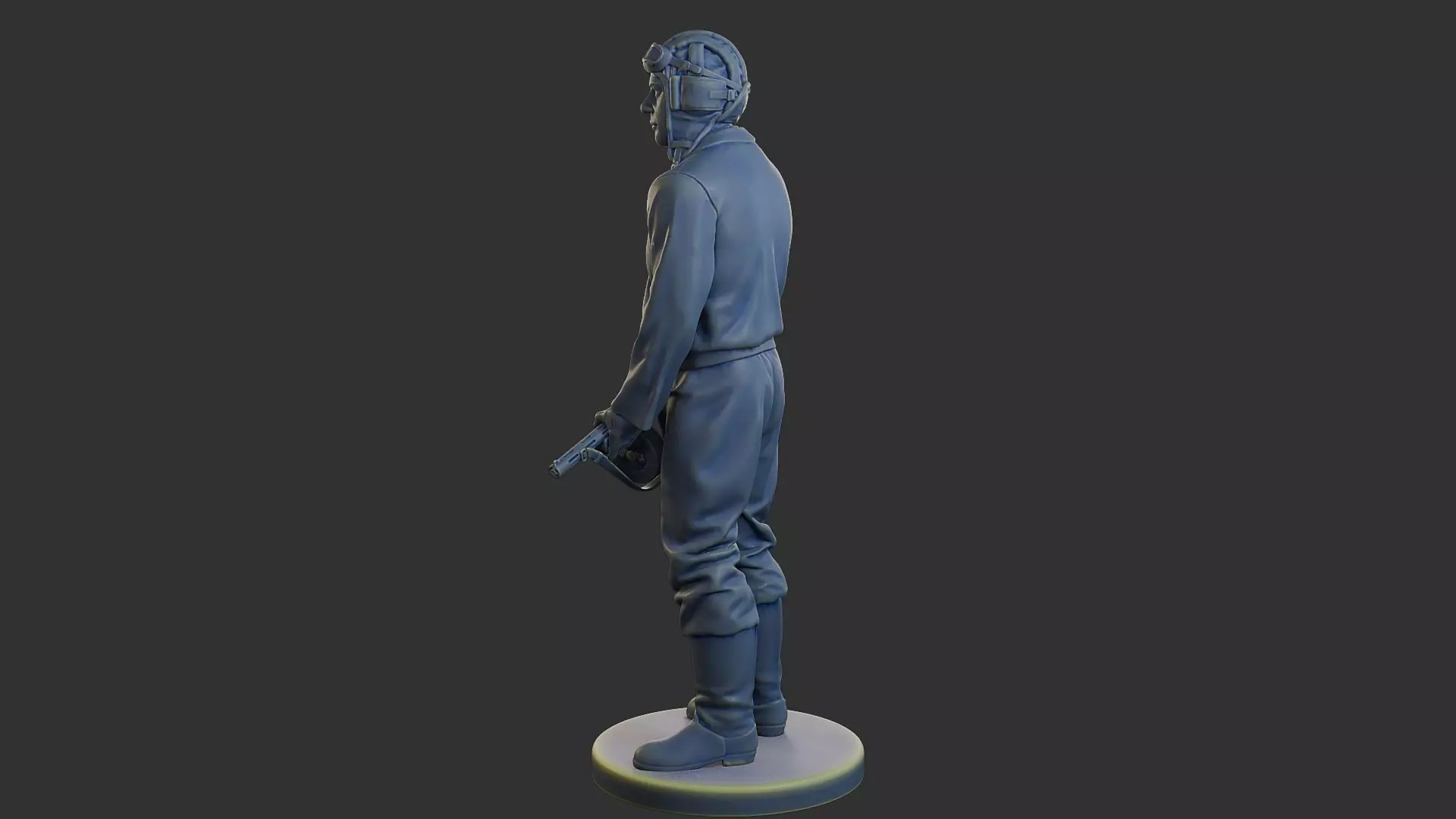 Russian Soviet tank Crew STC WW2 1 003 3D print model_4