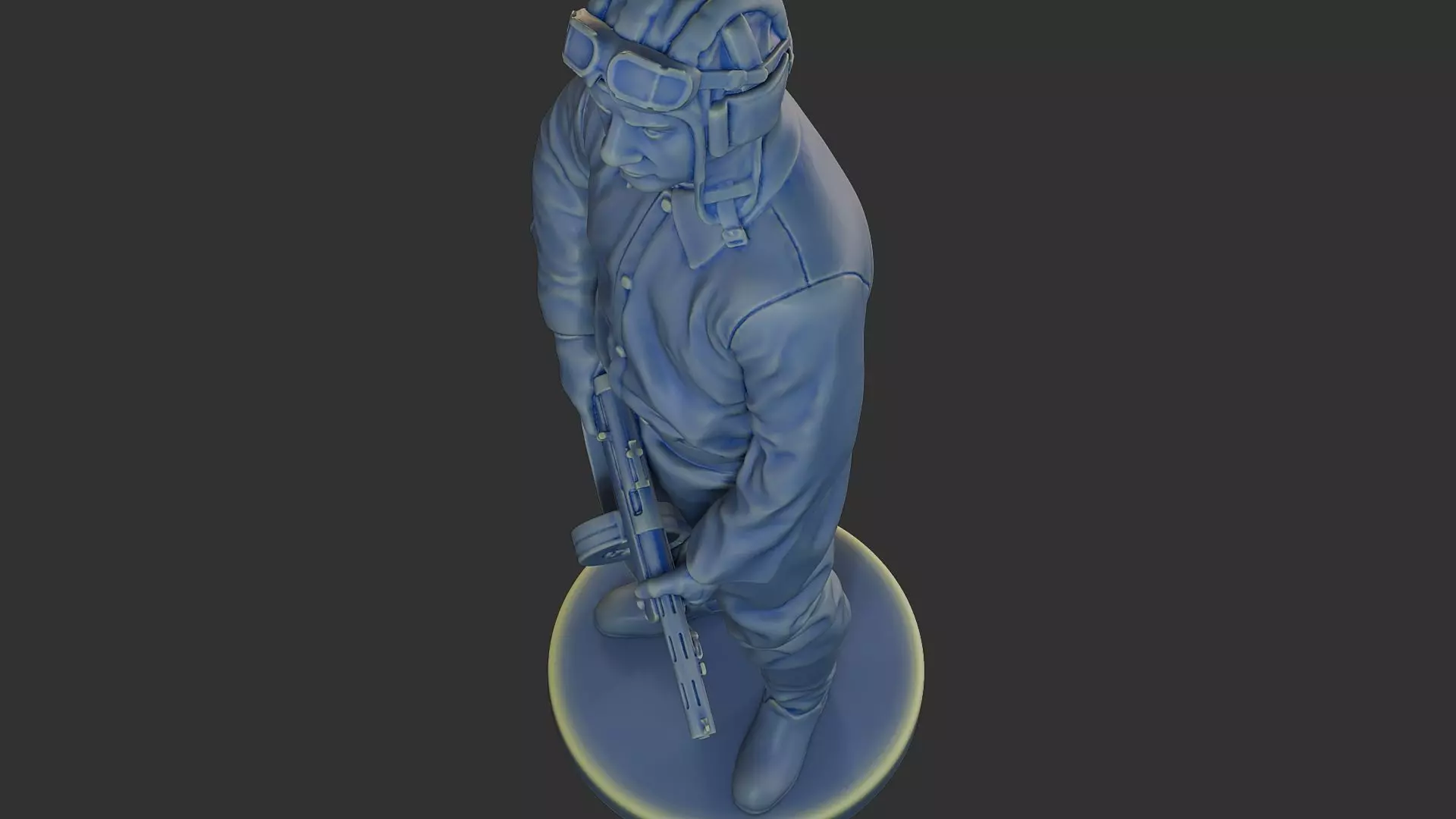 Russian Soviet tank Crew STC WW2 1 003 3D print model_16