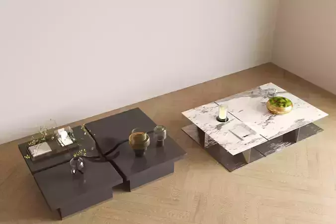 modern light luxury style coffee table
