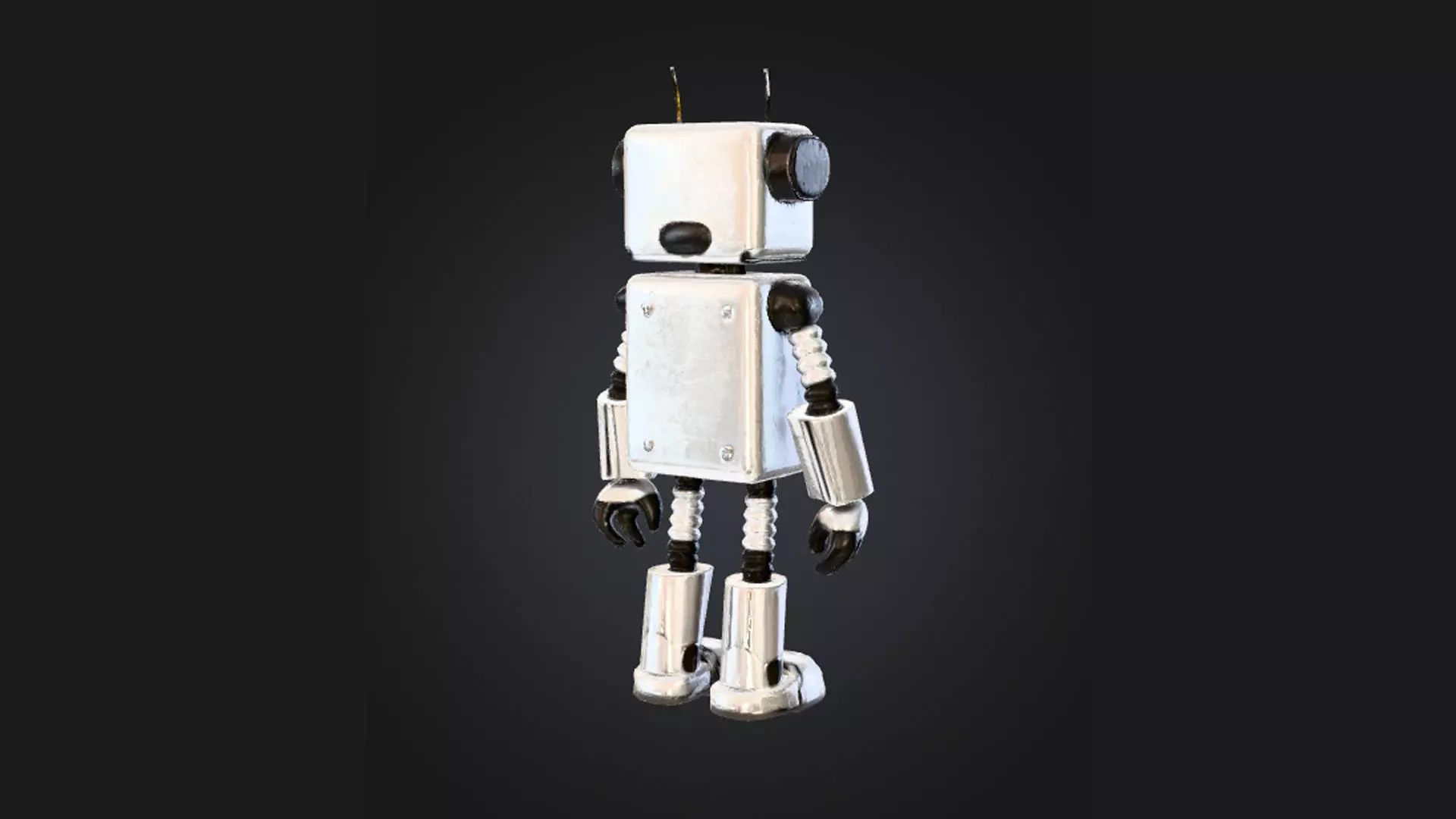 3D Male Robot  3D print model_1