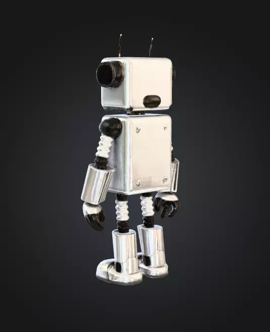 3D Male Robot  3D print model_3