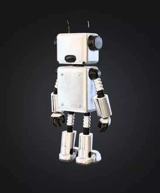 3D Male Robot  3D print model_4