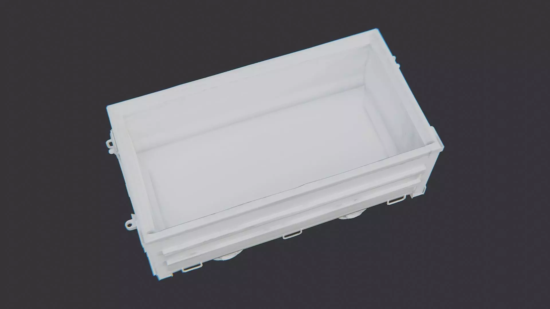 Ore Cart Mining Wagon for Industrial Scenes Low-poly 3D model_4